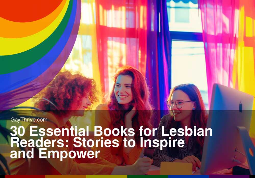 GayThrive banner for : 30 Essential Books for Lesbian Readers: Stories to Inspire and Empower