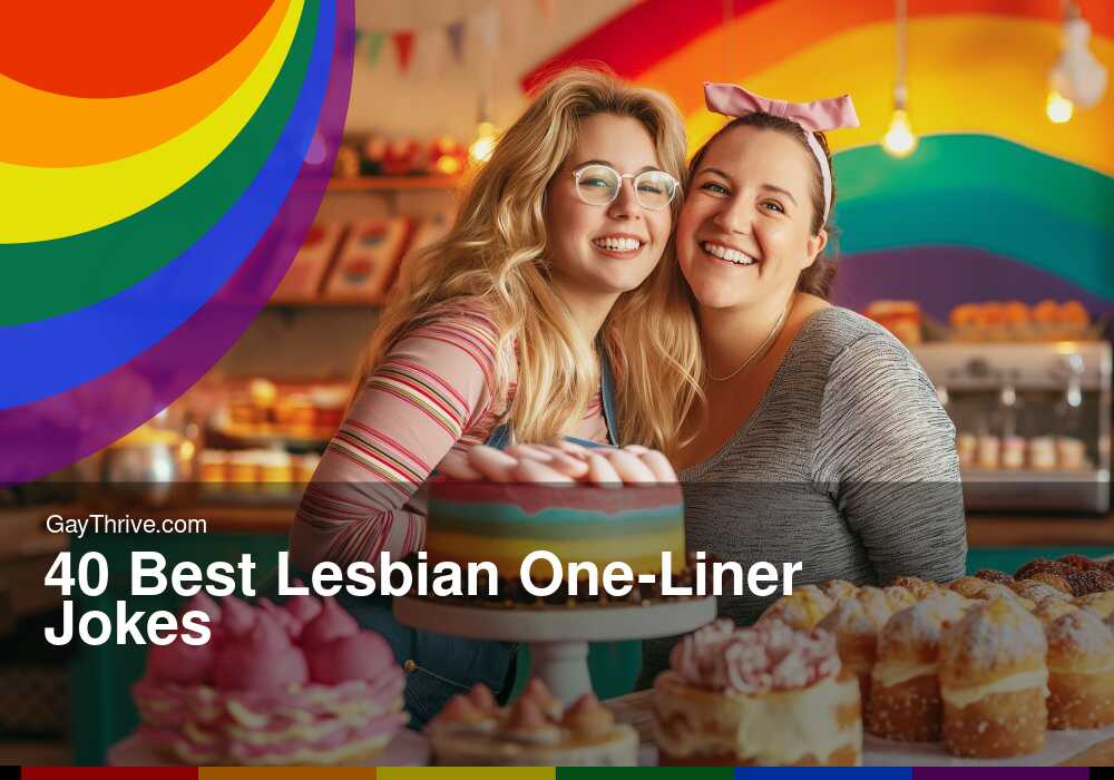 GayThrive banner for : 40 Best Lesbian One-Liner Jokes​