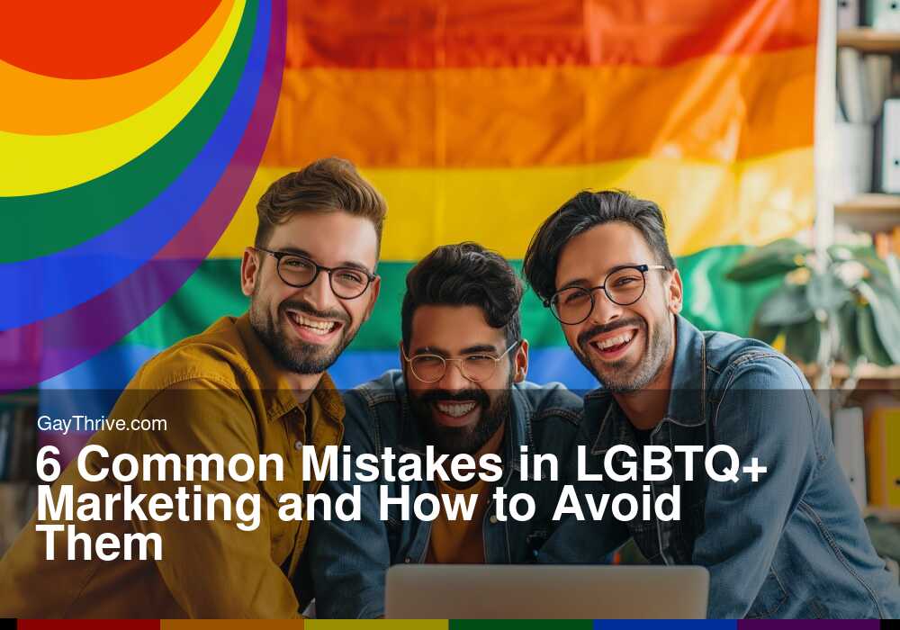 GayThrive banner for : 6 Common Mistakes in LGBTQ+ Marketing and How to Avoid Them
