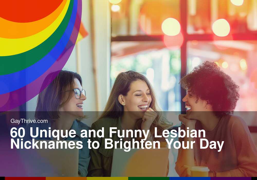 GayThrive banner for : 60 Unique and Funny Lesbian Nicknames to Brighten Your Day