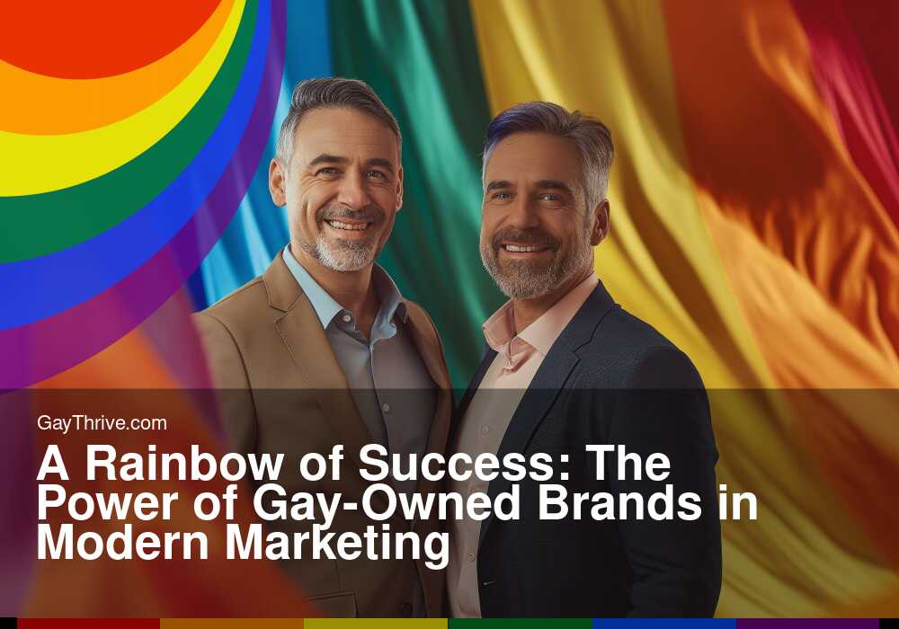 GayThrive banner for : A Rainbow of Success: The Power of Gay-Owned Brands in Modern Marketing