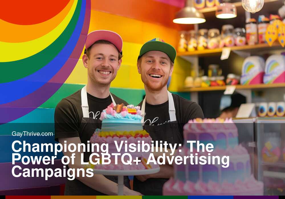 GayThrive banner for : Championing Visibility: The Power of LGBTQ+ Advertising Campaigns