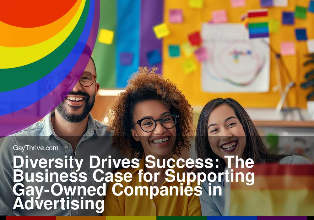 GayThrive banner for : Diversity Drives Success: The Business Case for Supporting Gay-Owned Companies in Advertising