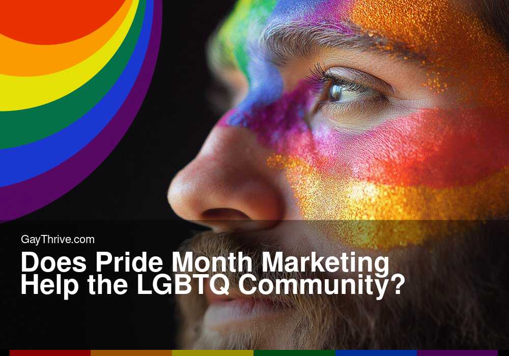 GayThrive banner for : Does Pride Month Marketing Help the LGBTQ Community?