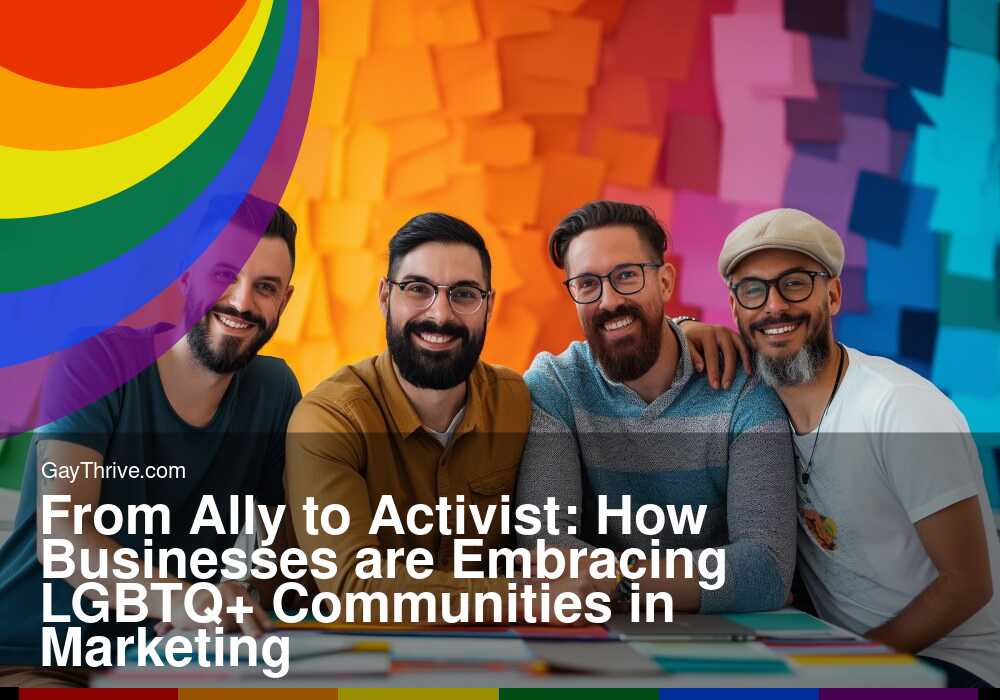 GayThrive banner for : From Ally to Activist: How Businesses are Embracing LGBTQ+ Communities in Marketing