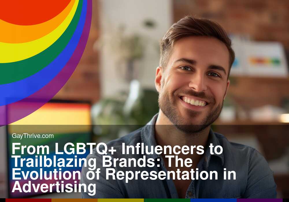 GayThrive banner for : From LGBTQ+ Influencers to Trailblazing Brands: The Evolution of Representation in Advertising