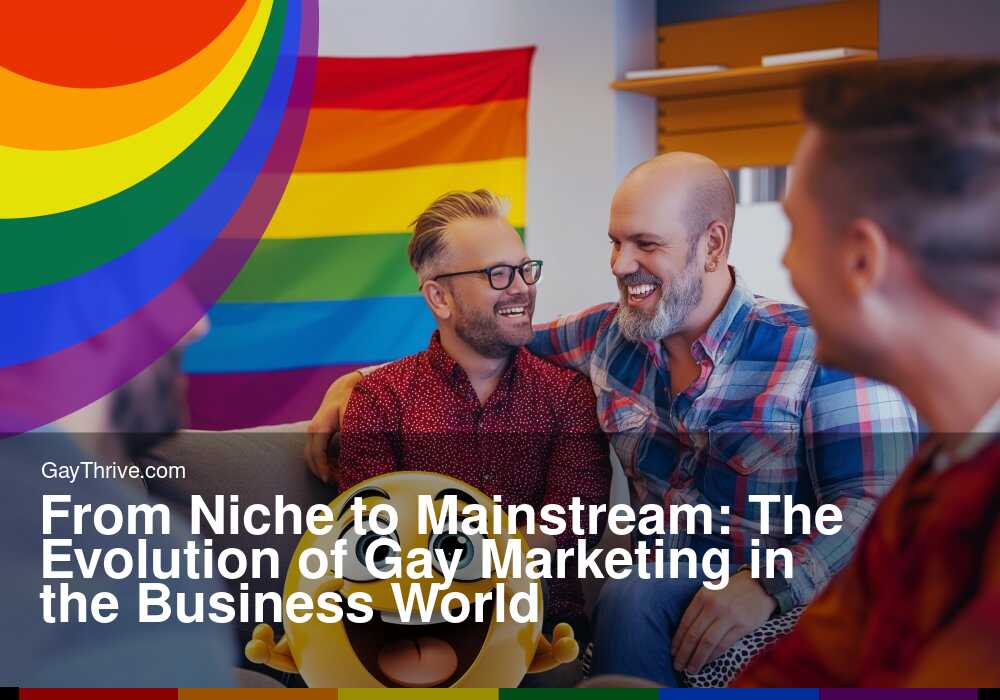 GayThrive banner for : From Niche to Mainstream: The Evolution of Gay Marketing in the Business World