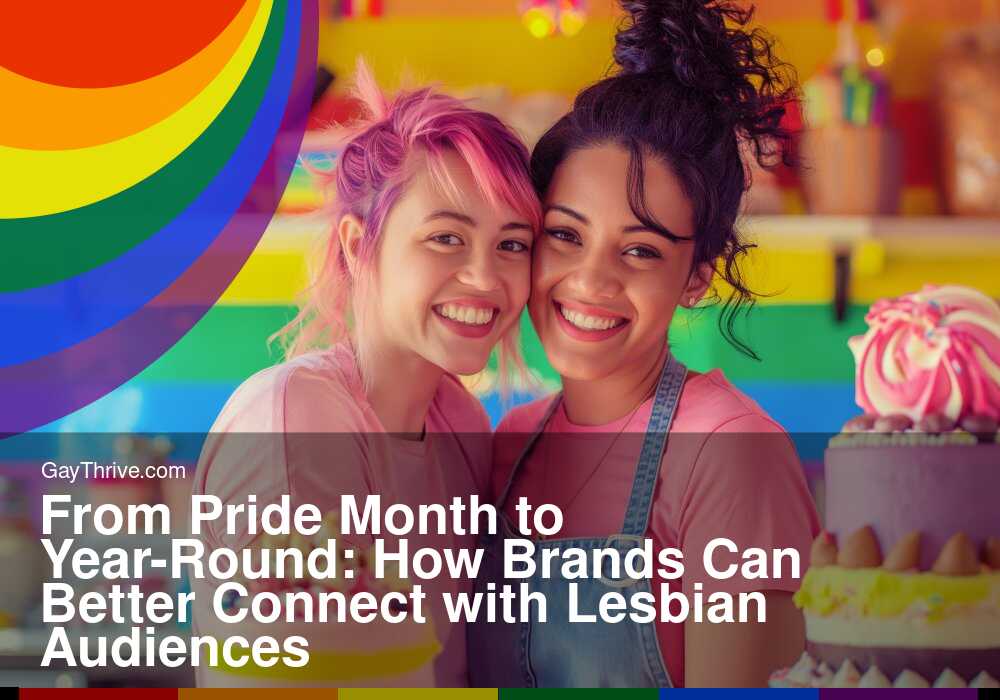 GayThrive banner for : From Pride Month to Year-Round: How Brands Can Better Connect with Lesbian Audiences