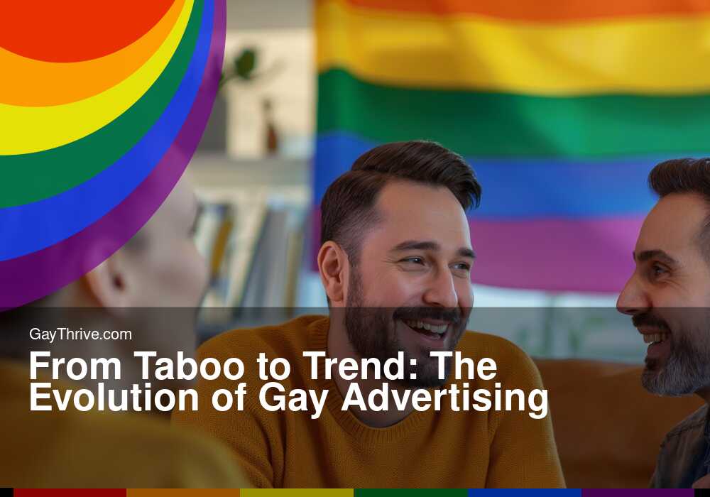 GayThrive banner for : From Taboo to Trend: The Evolution of Gay Advertising