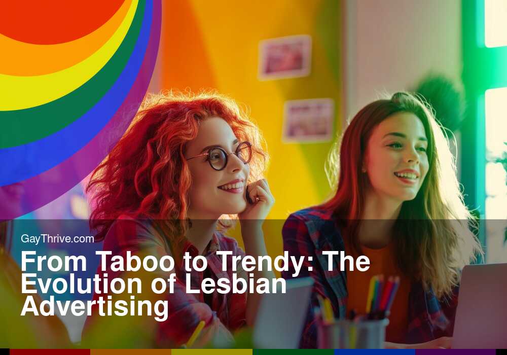 GayThrive banner for : From Taboo to Trendy: The Evolution of Lesbian Advertising