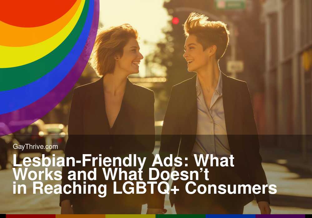 GayThrive banner for : Lesbian-Friendly Ads: What Works and What Doesn’t in Reaching LGBTQ+ Consumers