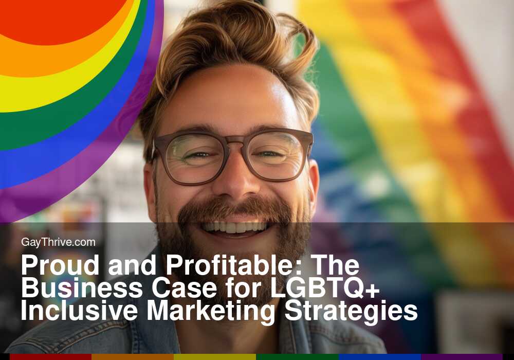 GayThrive banner for : Proud and Profitable: The Business Case for LGBTQ+ Inclusive Marketing Strategies