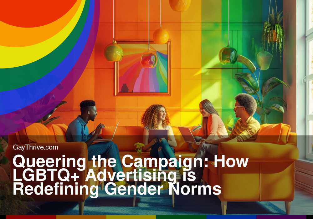 GayThrive banner for : Queering the Campaign: How LGBTQ+ Advertising is Redefining Gender Norms