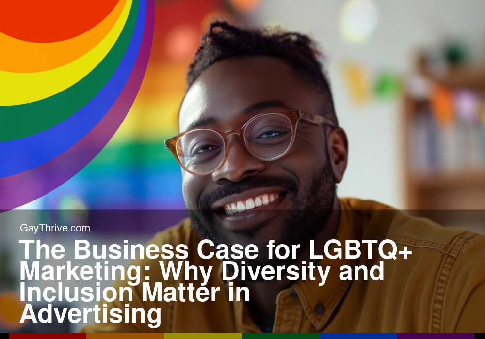 GayThrive banner for : The Business Case for LGBTQ+ Marketing: Why Diversity and Inclusion Matter in Advertising