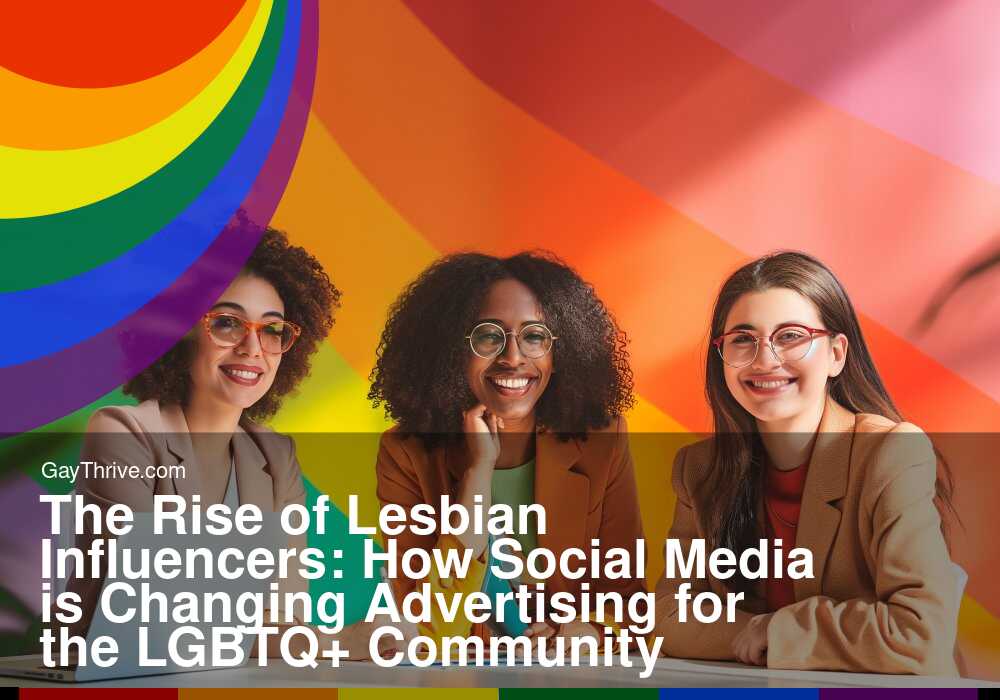 GayThrive banner for : The Rise of Lesbian Influencers: How Social Media is Changing Advertising for the LGBTQ+ Community