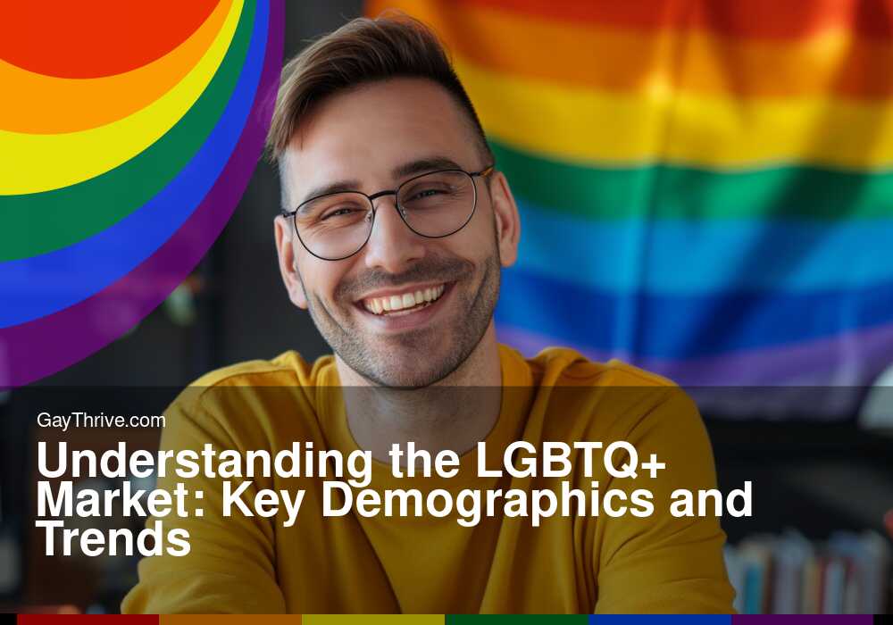 GayThrive banner for : Understanding the LGBTQ+ Market: Key Demographics and Trends