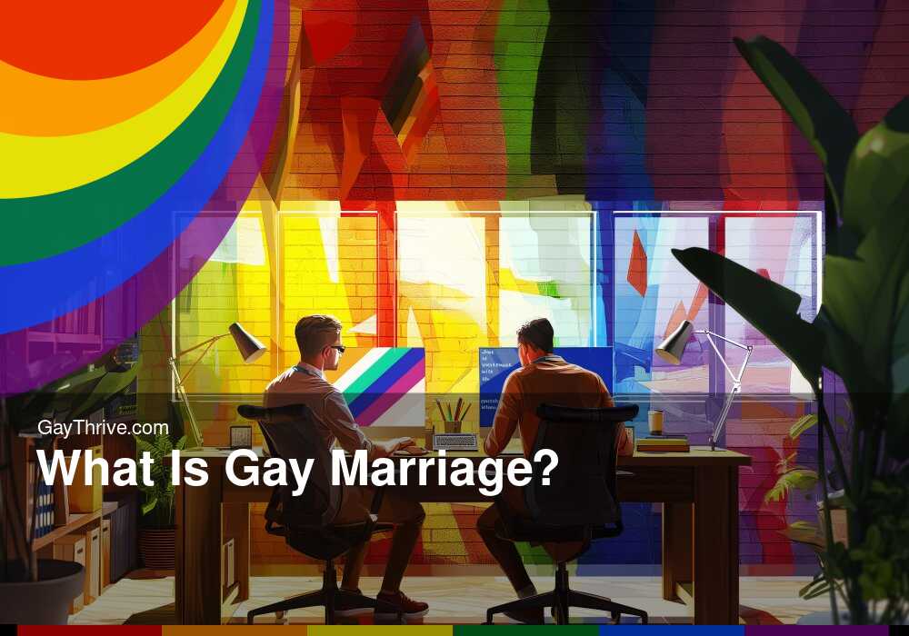 GayThrive banner for : What Is Gay Marriage?