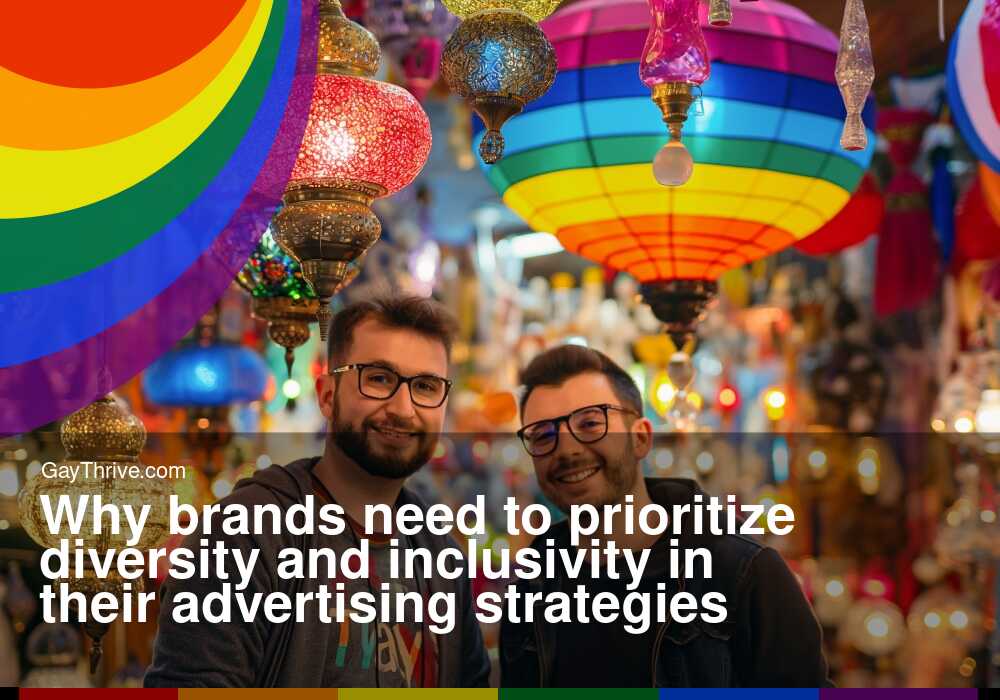GayThrive banner for : Why brands need to prioritize diversity and inclusivity in their advertising strategies