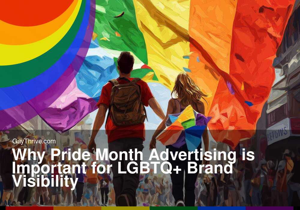 GayThrive banner for : Why Pride Month Advertising is Important for LGBTQ+ Brand Visibility