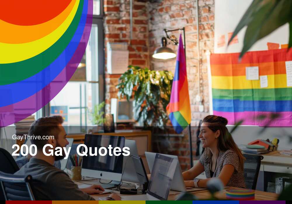 GayThrive banner for : 200 Gay Quotes