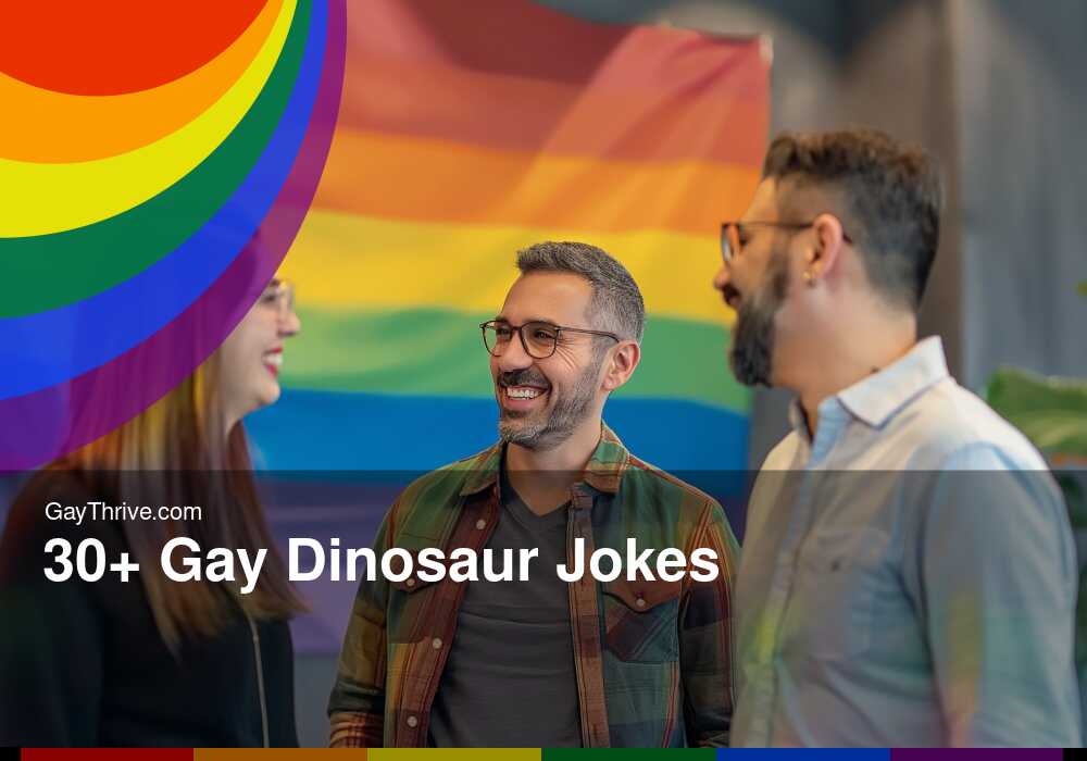 GayThrive banner for : 30+ Gay Dinosaur Jokes