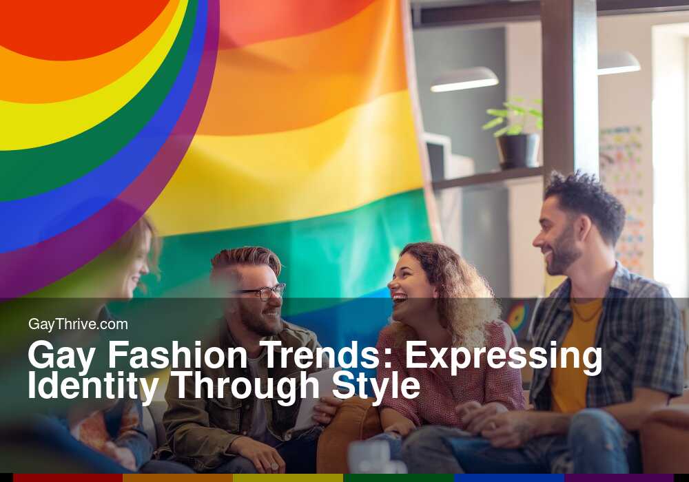 GayThrive banner for : Gay Fashion Trends: Expressing Identity Through Style