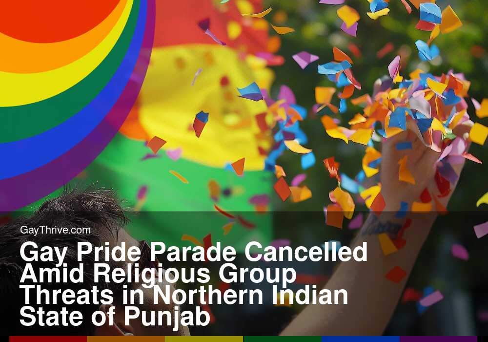 GayThrive banner for : Gay Pride Parade Cancelled Amid Religious Group Threats​ in Northern Indian State of Punjab