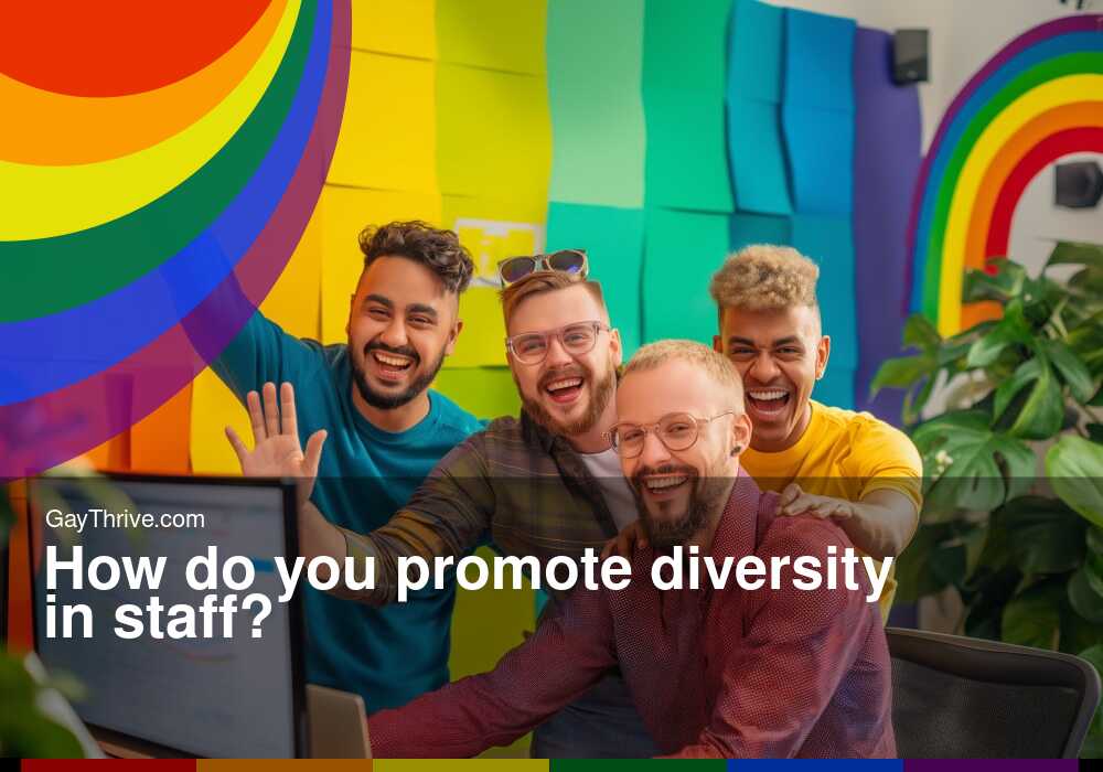 GayThrive banner for : How do you promote diversity in staff?