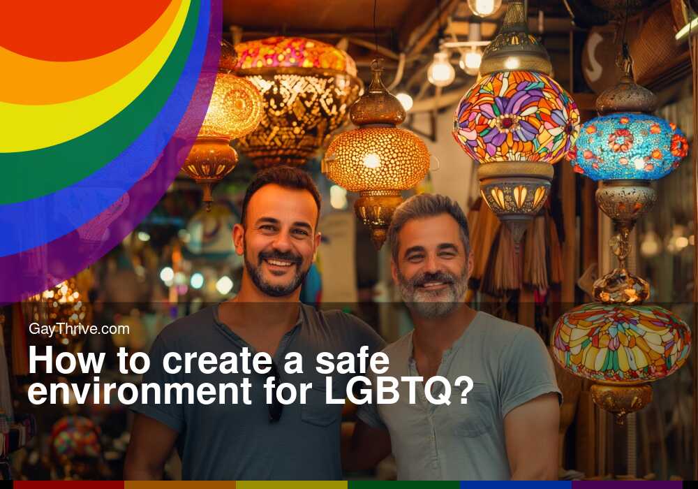 GayThrive banner for : How to create a safe environment for LGBTQ?