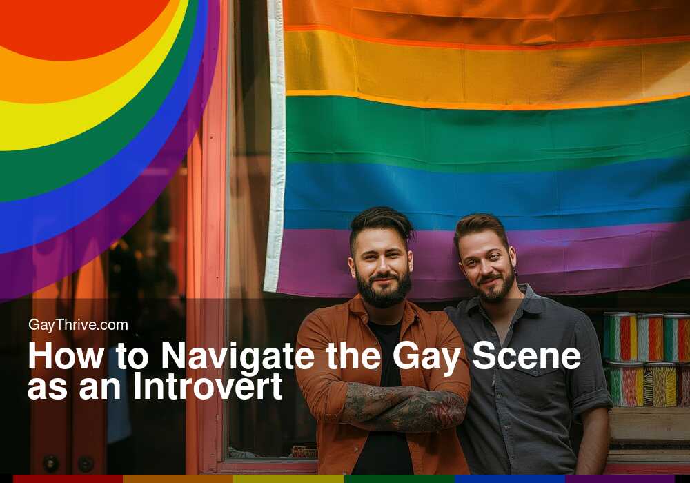GayThrive banner for : How to Navigate the Gay Scene as an Introvert