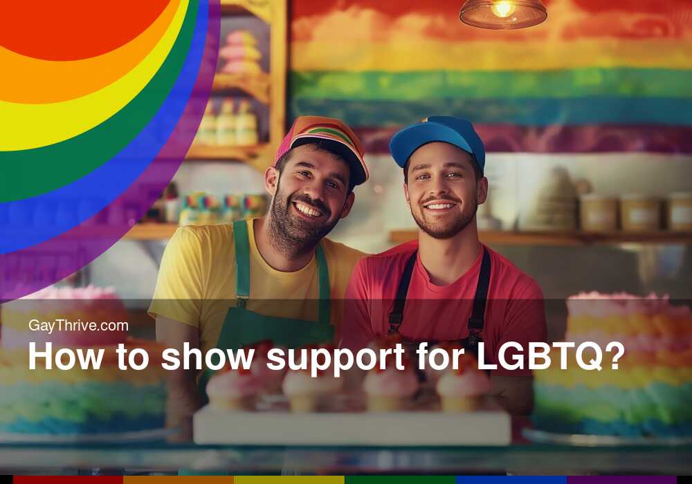 GayThrive banner for : How to show support for LGBTQ?