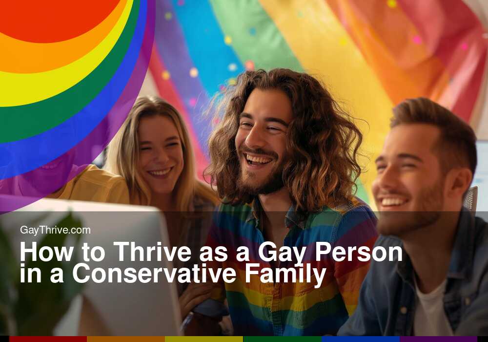 GayThrive banner for : How to Thrive as a Gay Person in a Conservative Family
