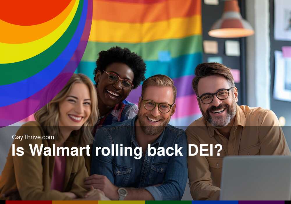 GayThrive banner for : Is Walmart rolling back DEI?