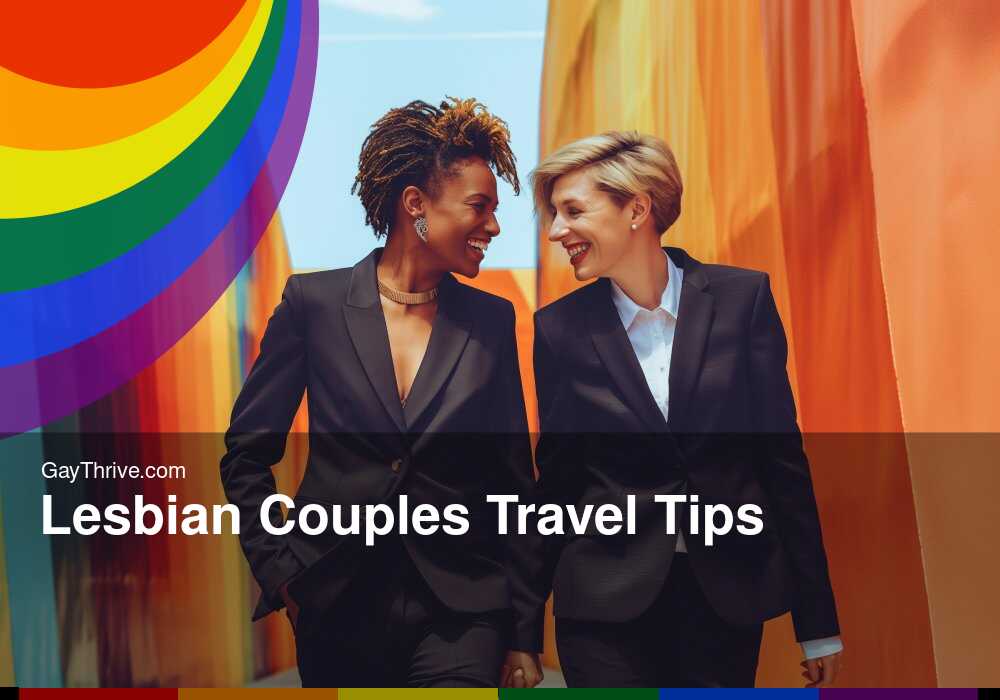 GayThrive banner for : Lesbian Couples Travel Tips