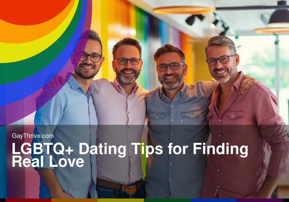 GayThrive banner for : LGBTQ+ Dating Tips for Finding Real Love