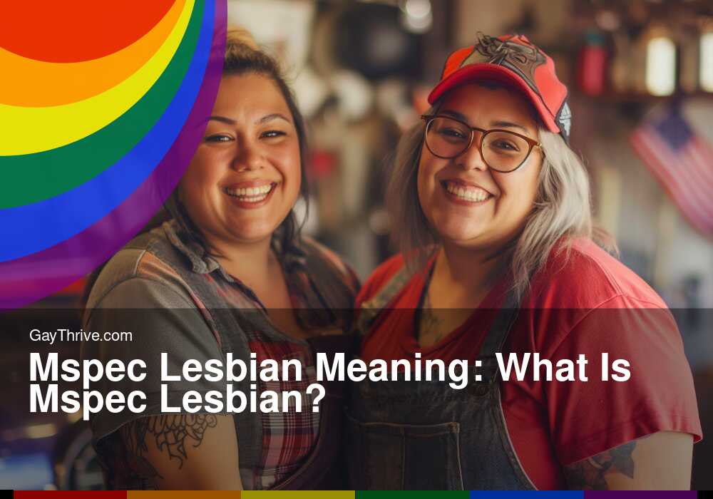 GayThrive banner for : Mspec Lesbian Meaning: What Is Mspec Lesbian?