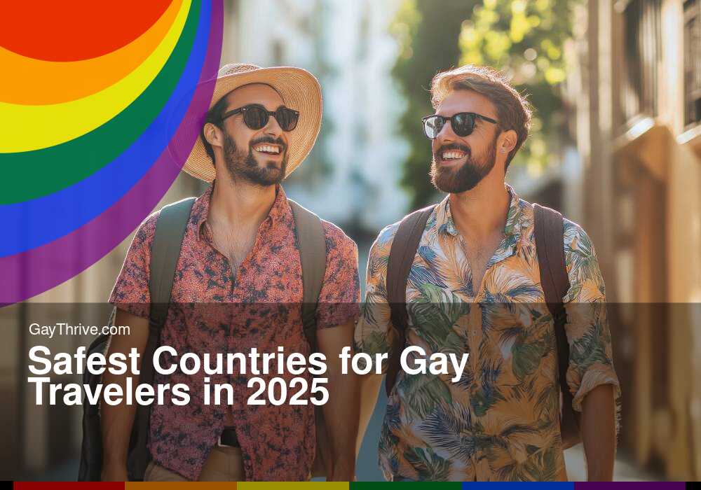 GayThrive banner for : Safest Countries for Gay Travelers in 2025