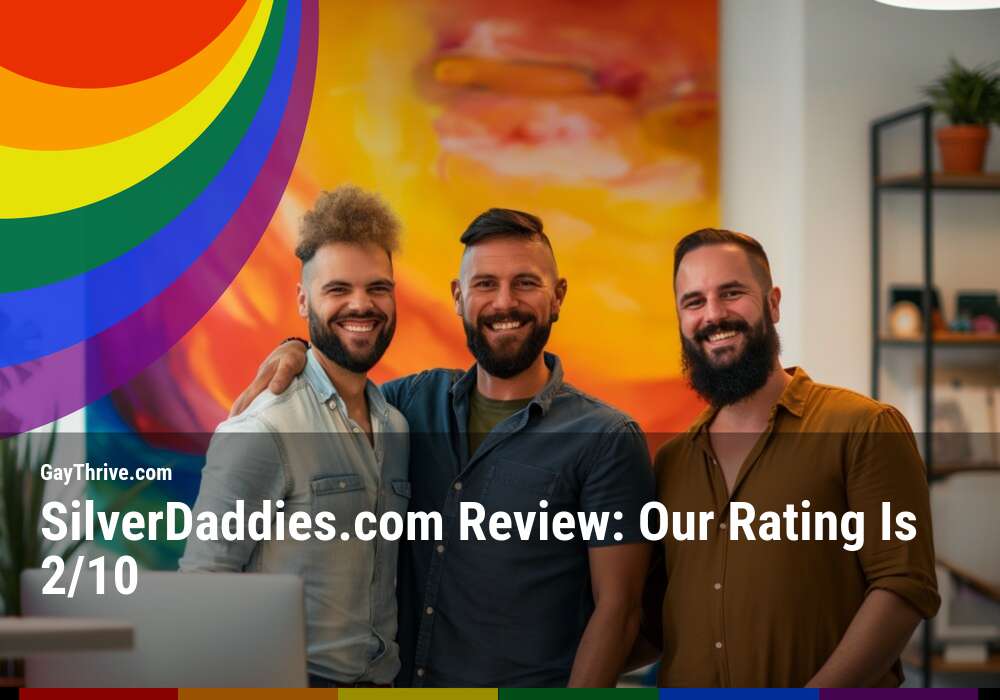 GayThrive banner for : SilverDaddies.com Review: Our Rating Is 2/10