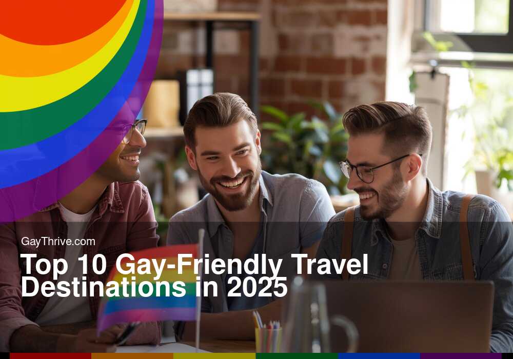 GayThrive banner for : Top 10 Gay-Friendly Travel Destinations in 2025