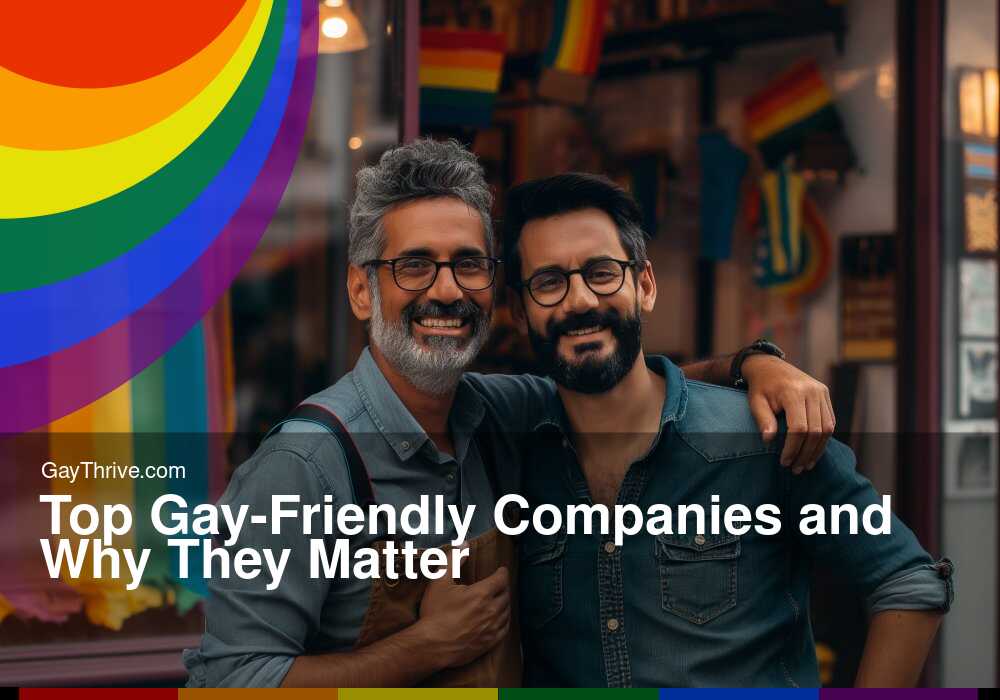 GayThrive banner for : Top Gay-Friendly Companies and Why They Matter