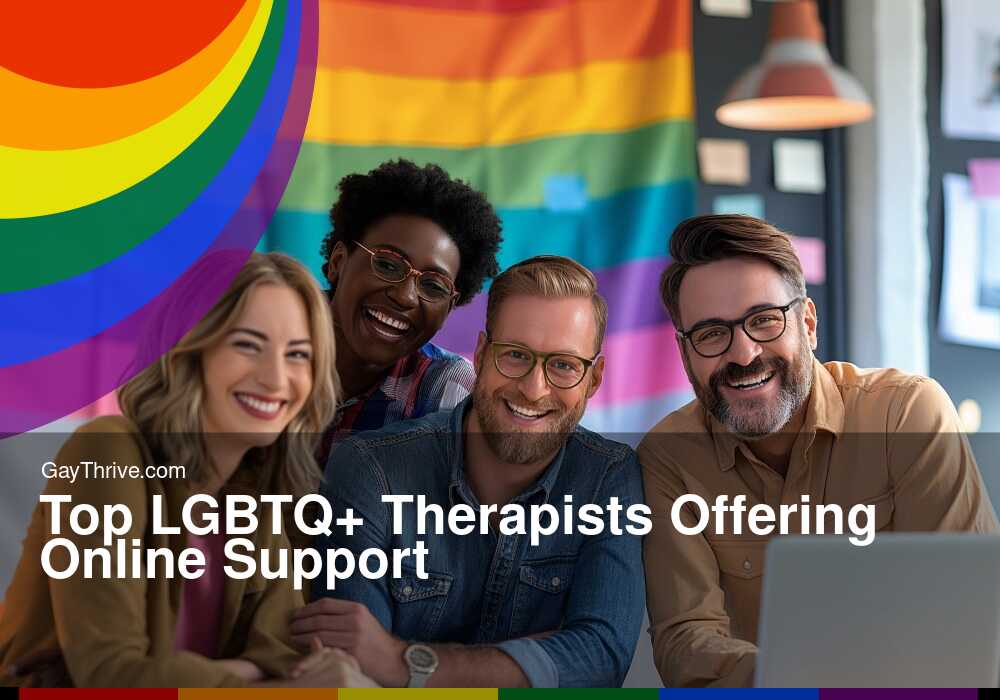 GayThrive banner for : Top LGBTQ+ Therapists Offering Online Support