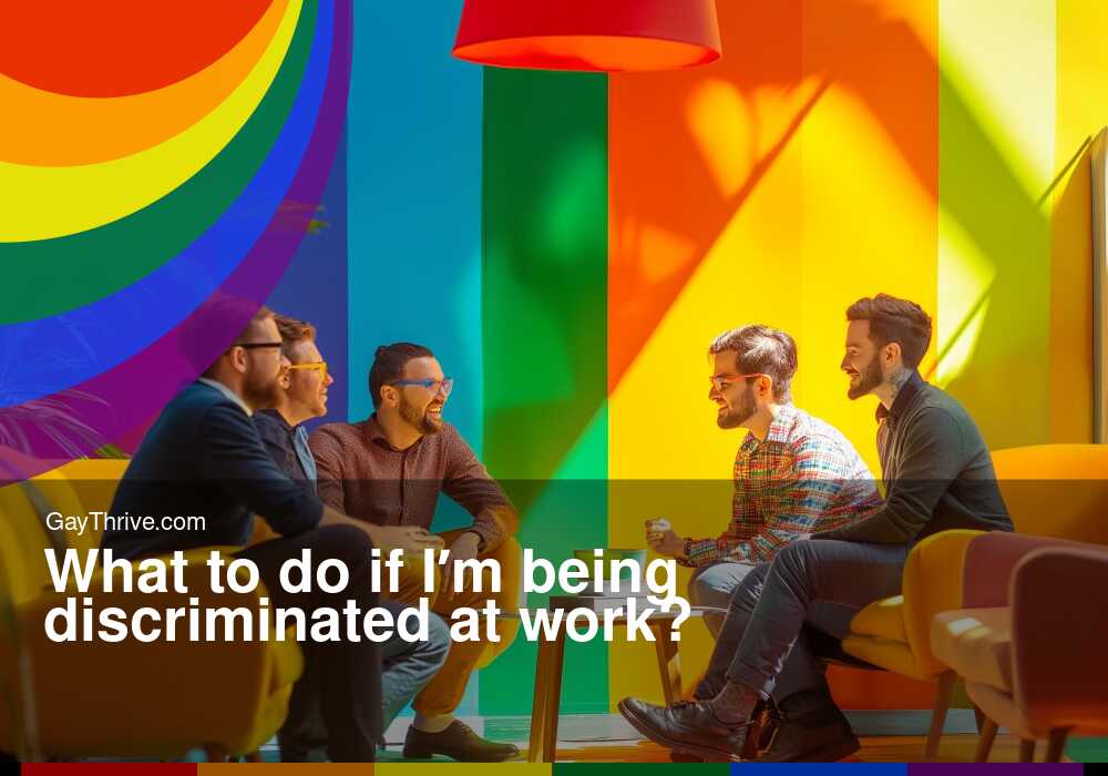 GayThrive banner for : What to do if Iʼm being discriminated at work?