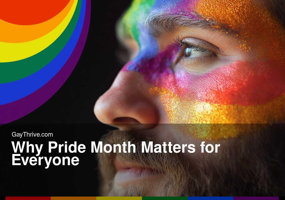 GayThrive banner for : Why Pride Month Matters for Everyone