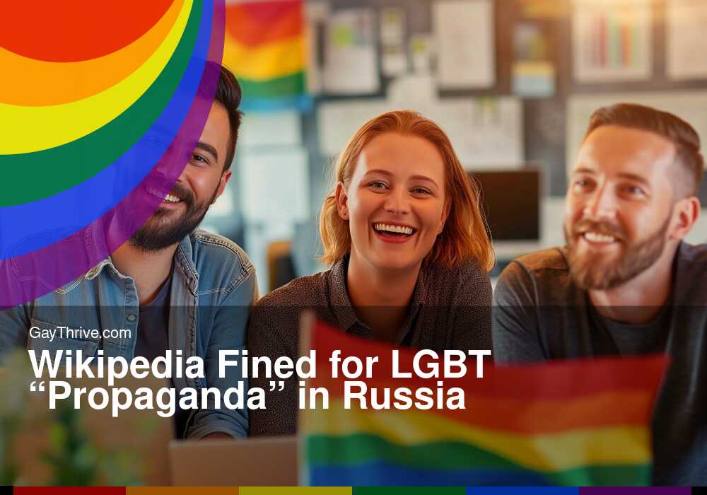GayThrive banner for : Wikipedia Fined for LGBT “Propaganda” in Russia