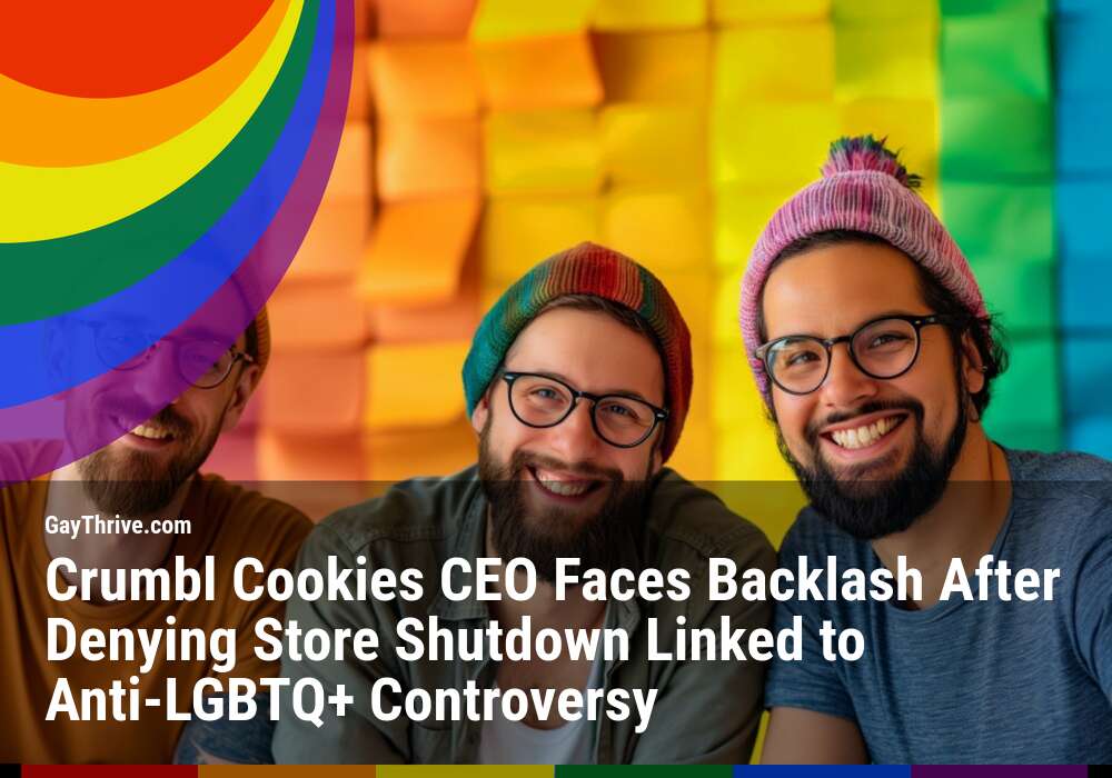 GayThrive banner for : Crumbl Cookies CEO Faces Backlash After Denying Store Shutdown Linked to Anti-LGBTQ+ Controversy