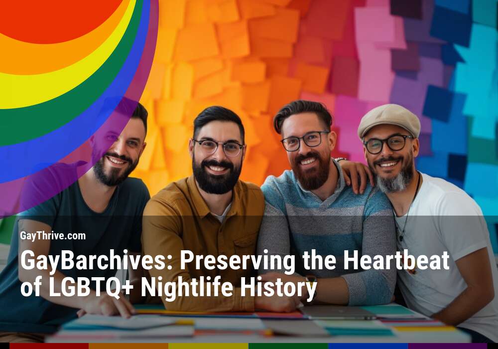 GayThrive banner for : GayBarchives: Preserving the Heartbeat of LGBTQ+ Nightlife History