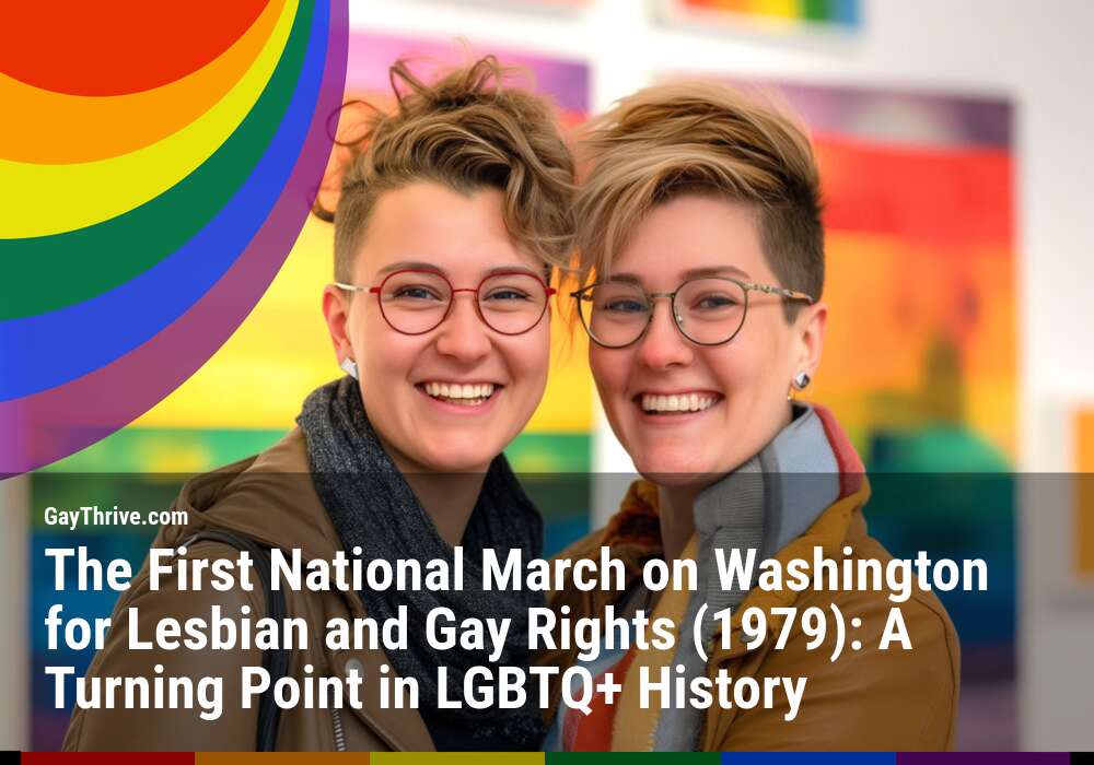 GayThrive banner for : The First National March on Washington for Lesbian and Gay Rights (1979): A Turning Point in LGBTQ+ History