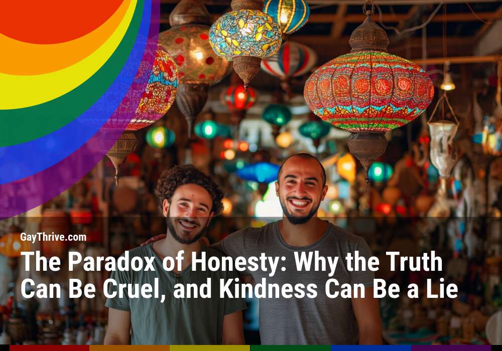 GayThrive banner for : The Paradox of Honesty: Why the Truth Can Be Cruel, and Kindness Can Be a Lie